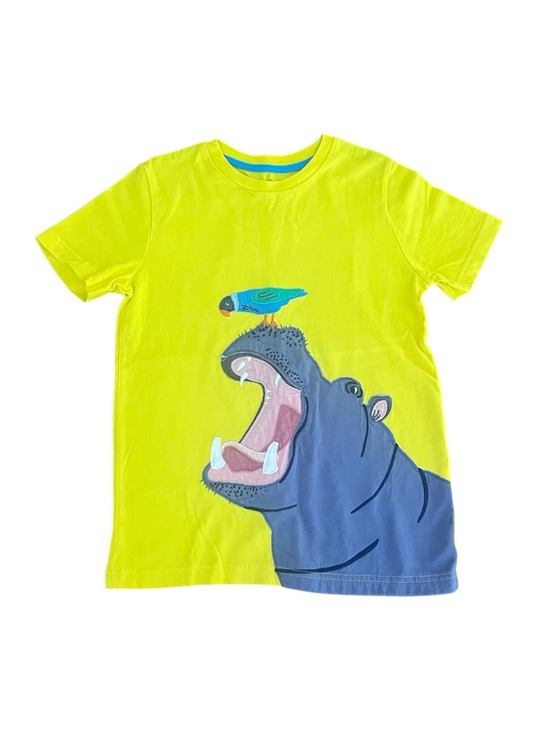 Mini Boden Other - Mini Boden (7|8y) Hippo Appliqué Tee